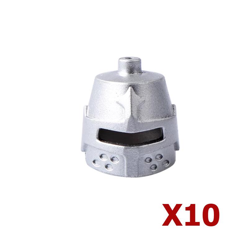 MOC Baustein Mittelalter Ritter Römischer Soldat Zubehör Helm Kopfbedeckung Flammenfeder Schwarzer Adler Schild König Umhang Ziegelstein Spielzeug