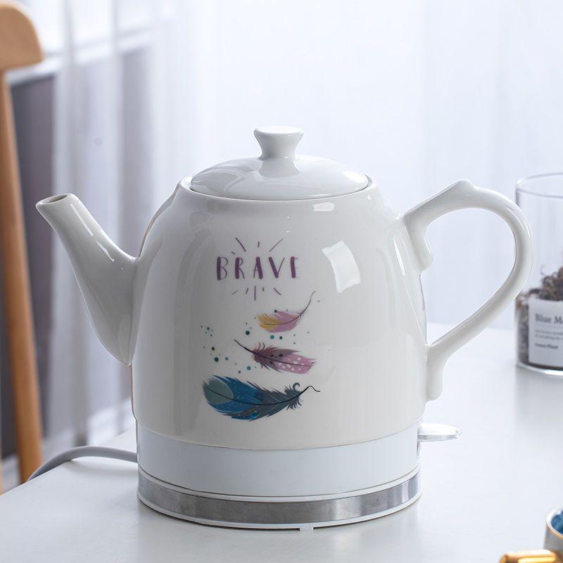 Ceramic Electric Kettle with Auto Power-Off, Large Capacity for Brewing Tea At Home