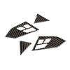 Real Carbon Fiber Steering Wheel Button Trim Cover For BMW E60 530i 528i 2004-10