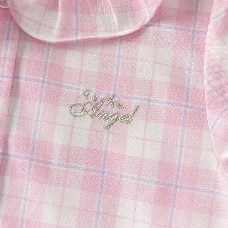Dave & Bella Girls' Cotton Plaid Princess Dress