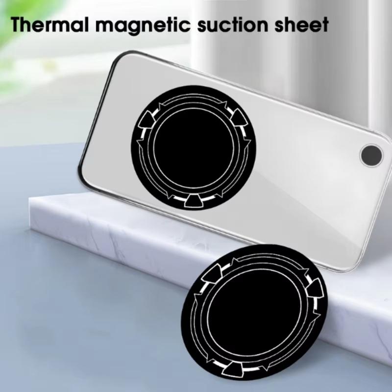 6cm/9cm Metal Plate Magnetic Sheets for Phone Tablet Universal Cooling Fan Radiator Plate Sheet Sticker Rings Plate