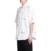 Balenciaga All Over Logo Short Sleeve Shirt 'White Black' Men's 681702TOL659040