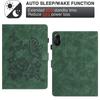 For Xiaomi Redmi Pad 2 Case Card Holder Stand Butterfly Floral Imprinted Leather Tablet Cover