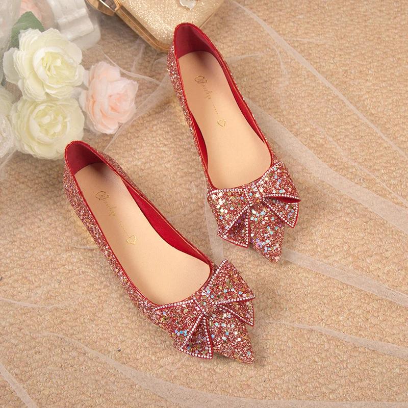 High Heel Wedding Shoes Rhinestone Fashion Blingbling Large Size Women's Shoes Banquet High Heels Luxury Women's Shoes Talon