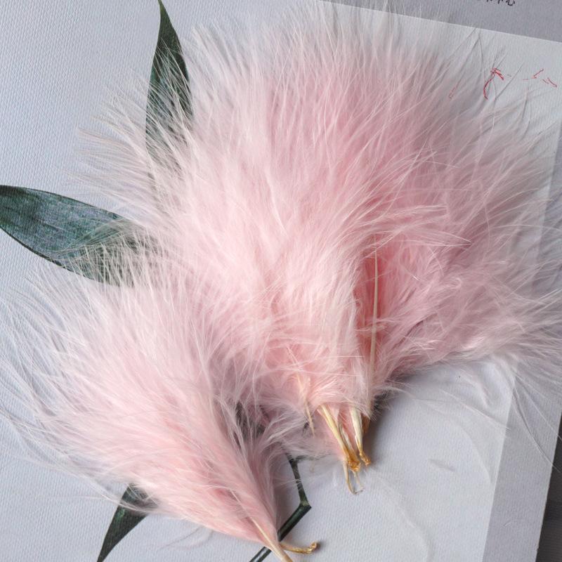 50Pcs Feather Turkey Hair Vascular Fleece, Dream Catcher Diy Corsage Earrings Headgear Hair Accessories Color Pendant Decorative Materials
