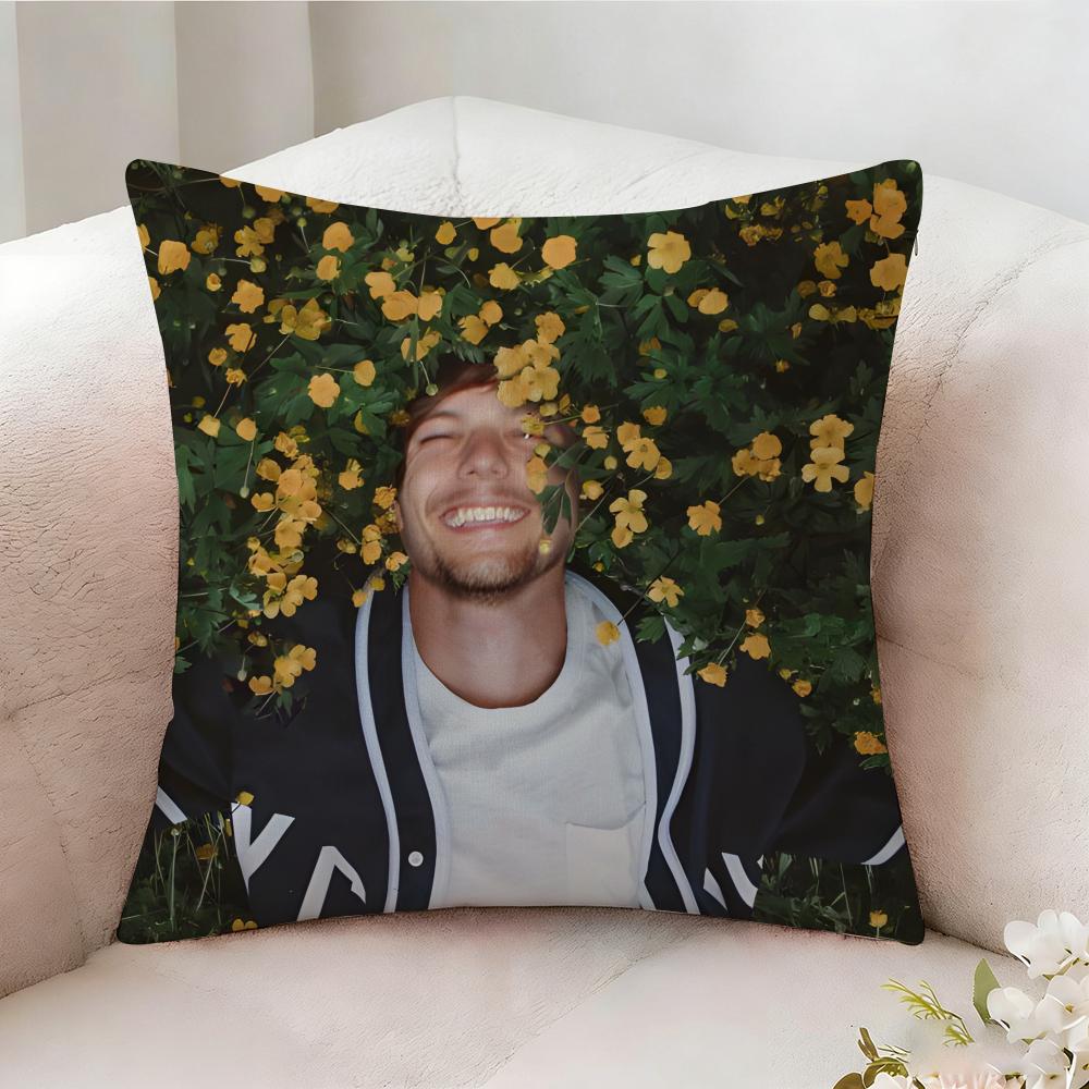 Louis T-Tomlinson Singer Pillow Case Pillowcase, Double-sided Printed, Sofa Cushion, Bedroom Headboard Pillow