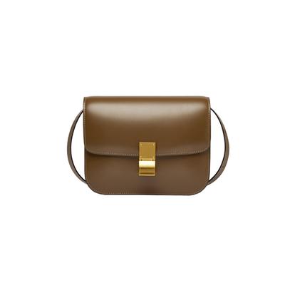 Dámská nová taška z pravé kůže Dámská taška Crossbody tofu na jedno rameno Módní a minimalistická malá čtvercová taška s velkou kapacitou