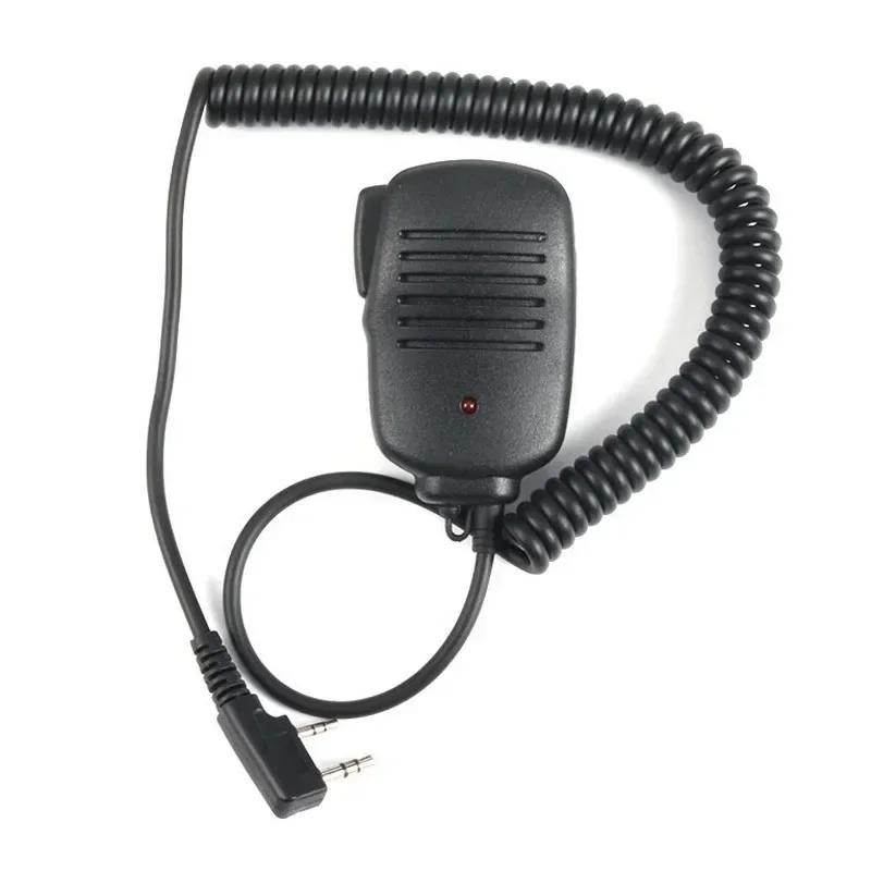 

K31 2 pin K Type Shoulder Remote PTT Mic Speaker for Kenwood TYT BAOFENG UV5R UV-5R UV-5RE UV-5RA Plus UV-6R Radio Walkie Talkie чорний