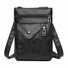 Dame Crossbody-veske Ny tekstur Skulderveske Telefonveske Mykt skinn Chic Euroamerikansk stil Moden mote Vintage Liten veske
