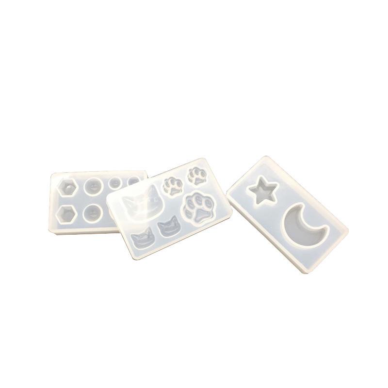 DIY Silicone Epoxy Mold for Cat Paw, Moon & Star Geometric Pendant