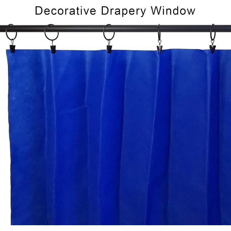 Curtain Rings Clips Metal Decorative Rustproof Drapery Window Curtain Hanging Ring Hook Hanging Clothes Clip Hanger