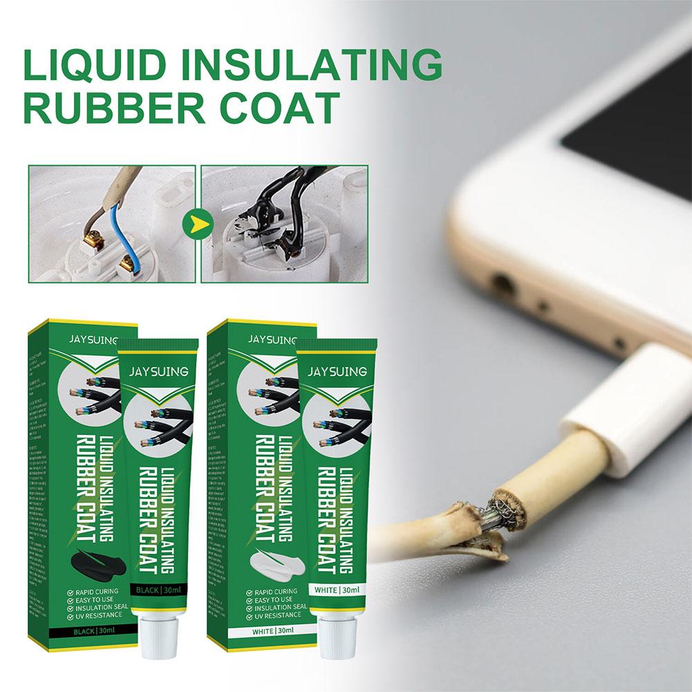 30ml Liquid Electrical Tape Insulating Tape Repair Coat Line Fix Paste Cable Wire Insulation Liquid Glue Electrical Rubber H5A8