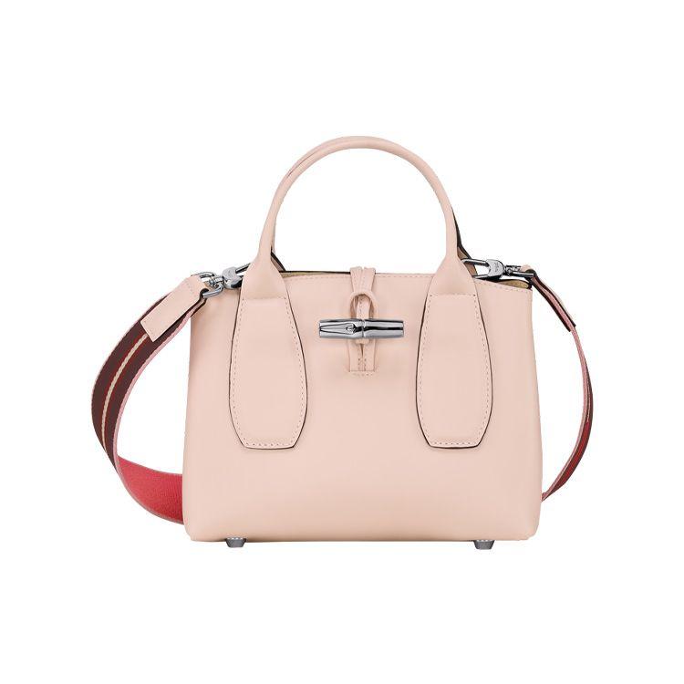

Longchamp Le Roseau 22 Bamboo Buckle Closure Small Calfskin Shoulder Tote Bag Women Handbags Light-Pink 10095HCNP53 Basic Set (Bag+Dust Bag)