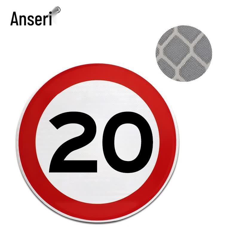 Anserui Reflective Aluminum Traffic Speed Limit Sign