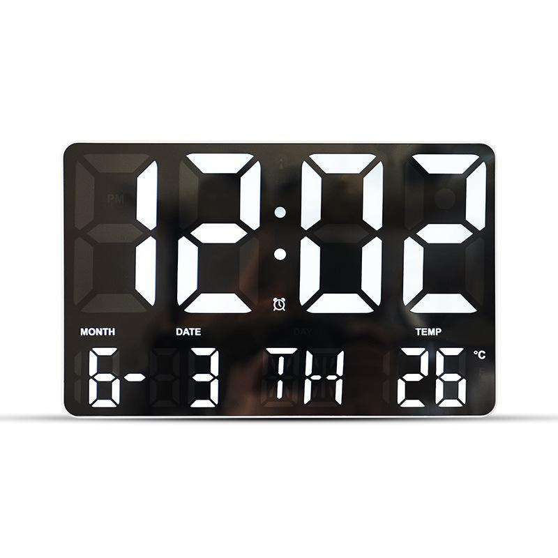 Multifunctional Large Screen Clock: Wall & Tabletop Use, Simple Style for Living Room with Alarm 0717