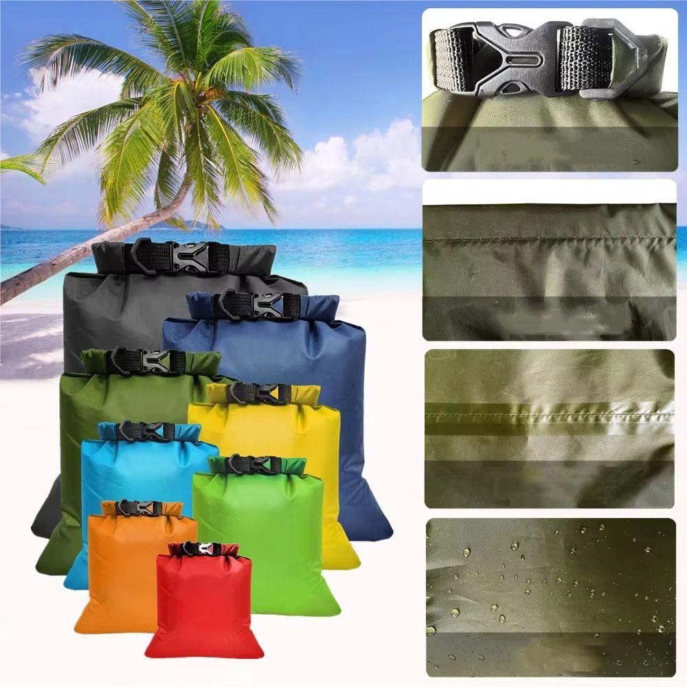 8pcs/set Waterproof Waterproof Dry Bag Large-Capacity Beach Backpack Beach Swimming