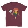 Camiseta Unisex Pumuckl Jugando al Fútbol en el Campo Y2k Camisetas Divertidas Verano Cuello Redondo Camiseta Novedosa Estampada Tops Tallas Grandes