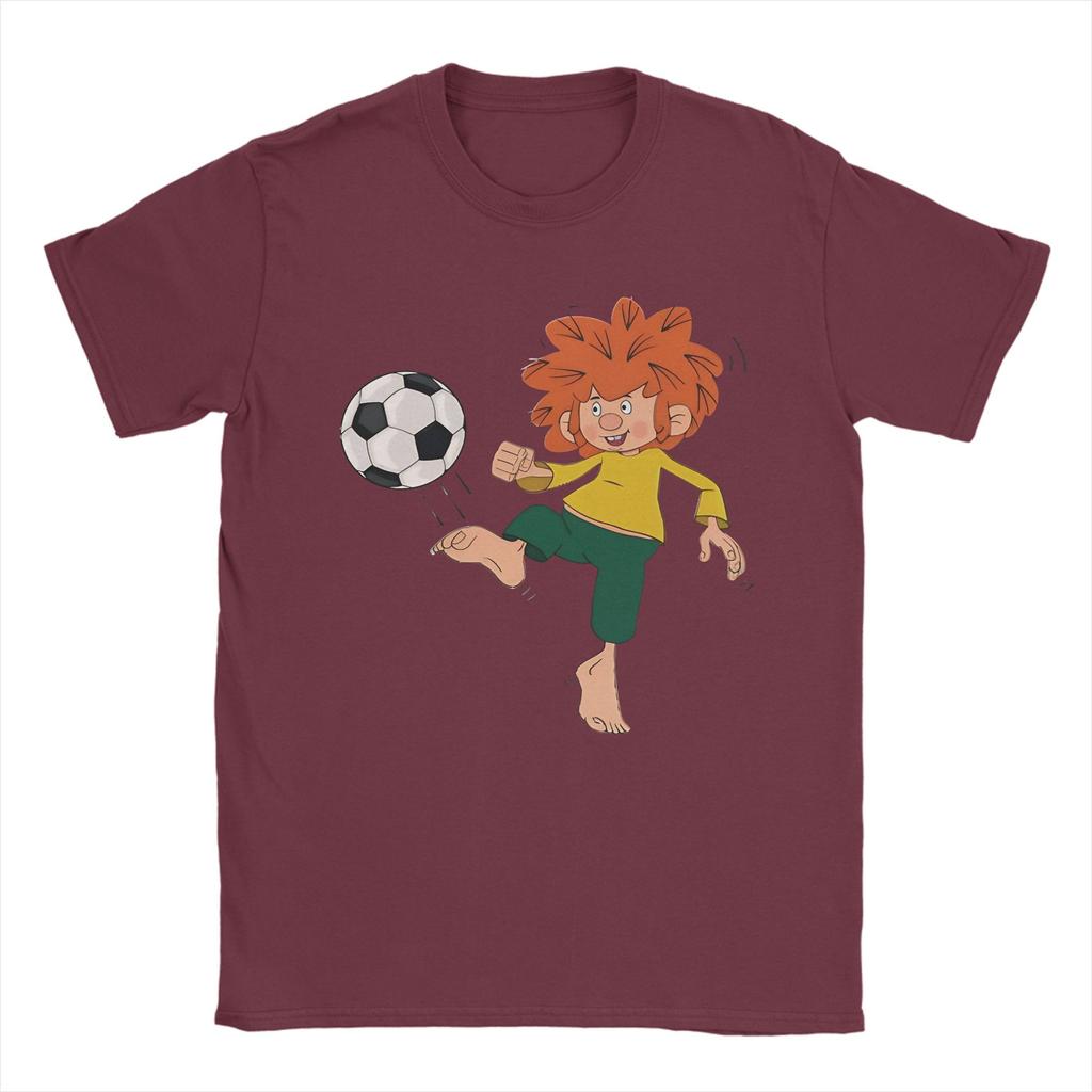 Camiseta Unisex Pumuckl Jugando al Fútbol en el Campo Y2k Camisetas Divertidas Verano Cuello Redondo Camiseta Novedosa Estampada Tops Tallas Grandes