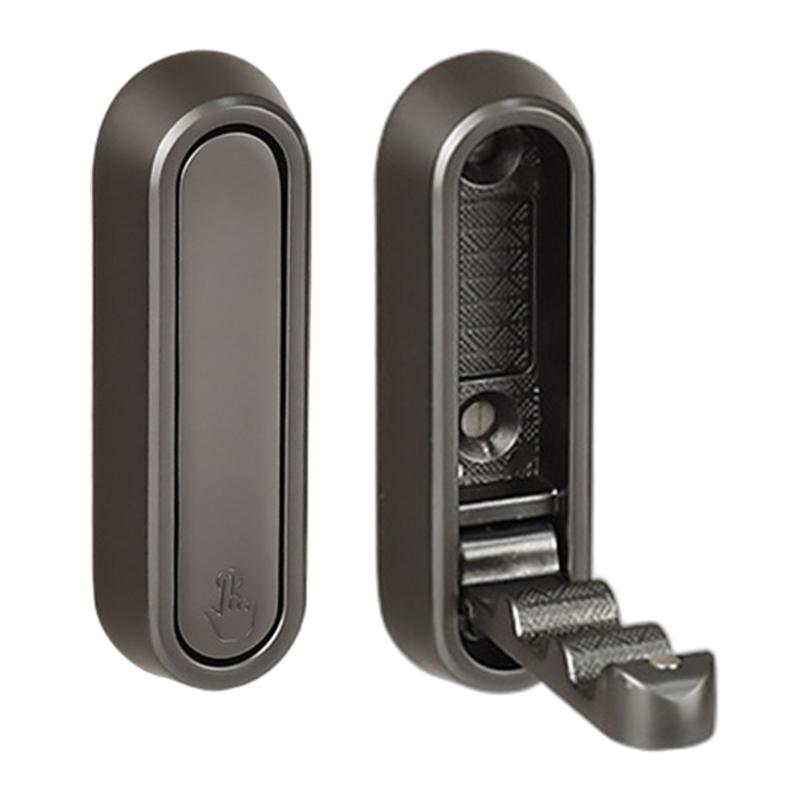 Set med 2 Fällbara Väggkrokar för Jackor Hattar Ryggsäckar Kraftig Aluminiumlegering Handdukshängare Krok Klädhängare