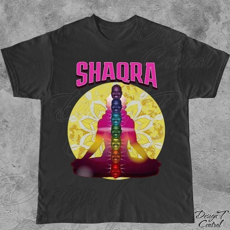 Shaqra Funny Meme Shirt Vintage Basketball Gift T Shirt Full Size S3XL Unisex T-Shirt XL