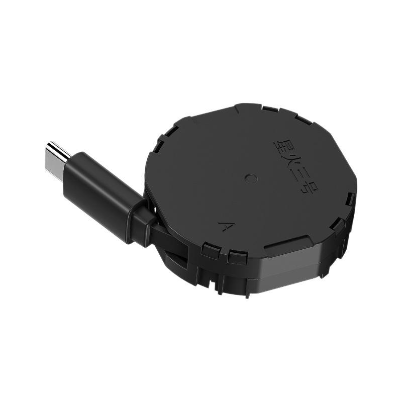 Single-Pull Retractable 100W/60W Fast Charge Type-C Car Charger Cable