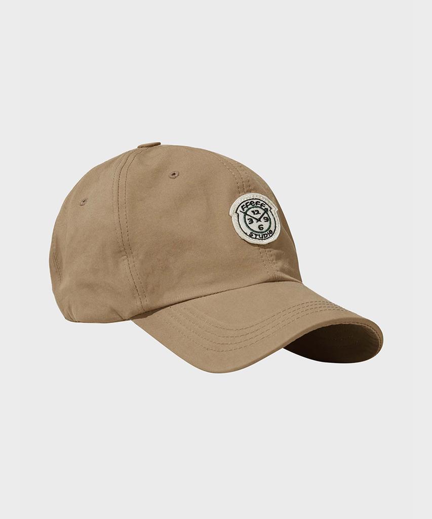 FFEFF STUDIO Washed Cotton Wappen Ball Cap (Beige)