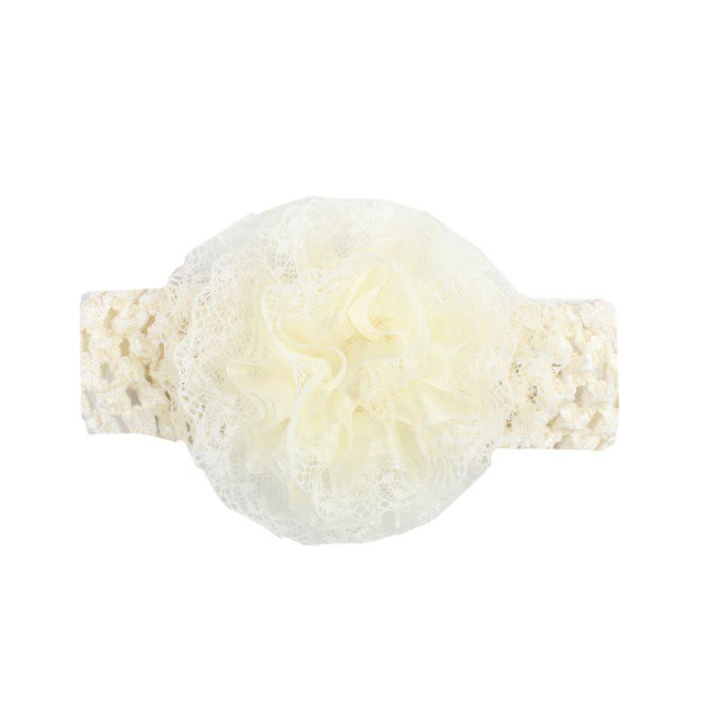 

Детская повязка на голову с цветком, эластичная сетчатая пряжа, кружевные головные уборы, аксессуары для волос, головной убор для девочек