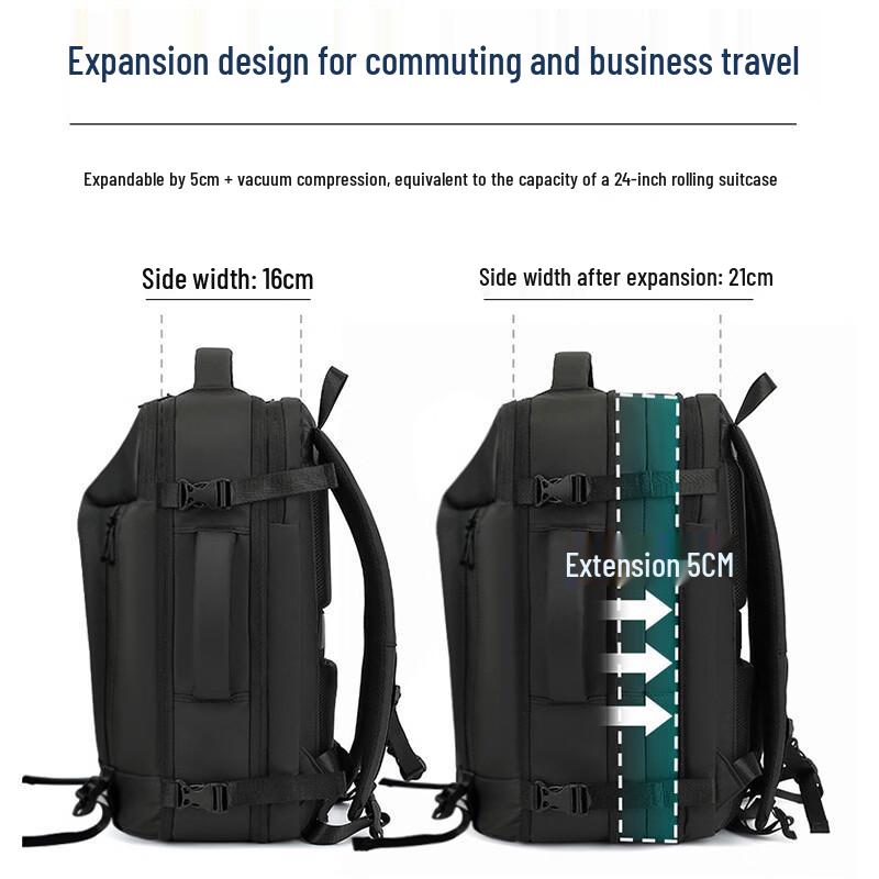 Unisex Expandable Laptop Travel Backpack