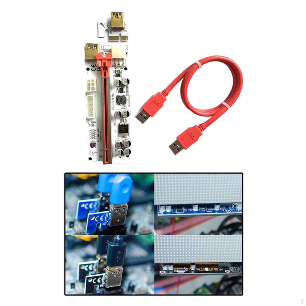 Ver01 60cm USB 3.0 Card 6Pin for GPU Graphics Graphic Extension