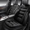 2-seater Elegant Comfortable Down Feather Car Seat Cushion Plush PU Leather Thick Warm Cozy for Autumn Winter