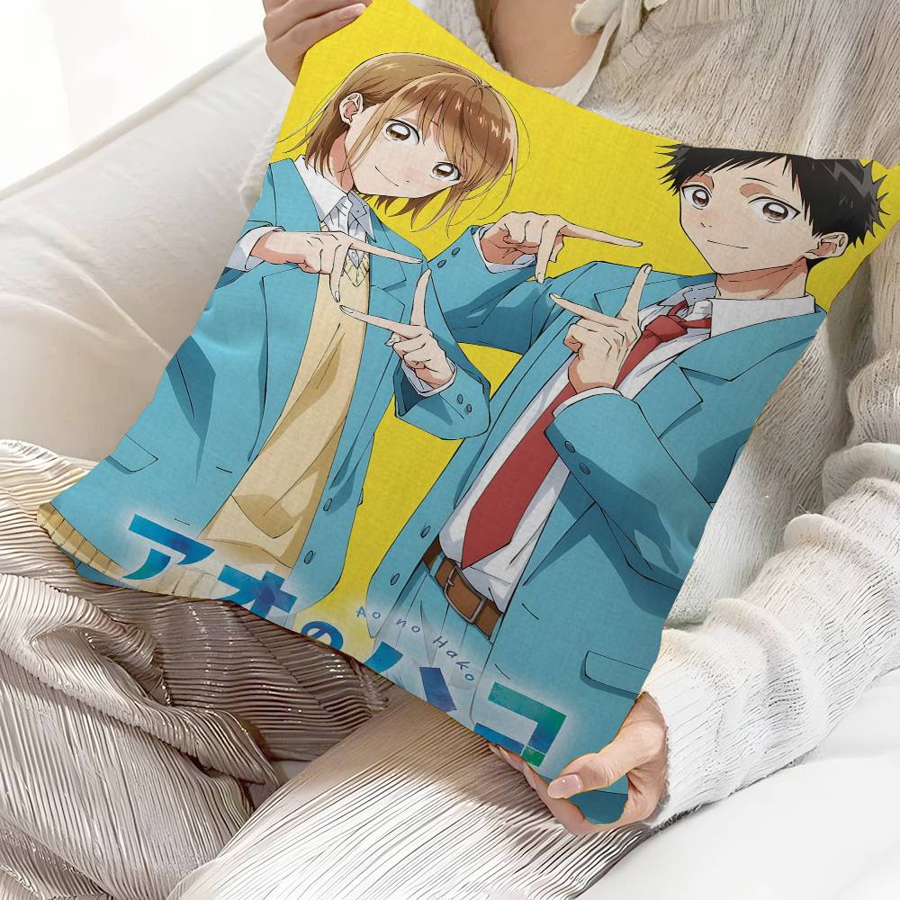Blue Box Anime Maple Design Cushion Cover Happy Autumn Harvest decor Holiday Decorati Pillow Cover