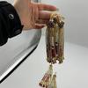 Handmade Wedding Groomsmen Hanfu Embroidery Zipper Tassel Cheongsam Pendant Diy Hairpin Bead Stringing Adult Alloy  Glass