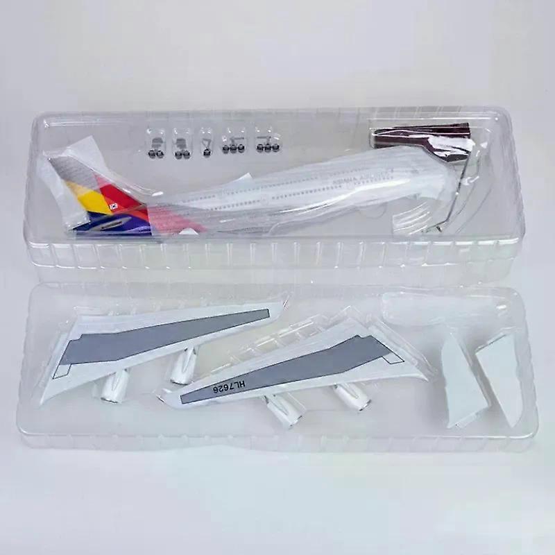 Nový 46CM Měřítko 1/160 A380 Korejské Letadlo ASIANA Airline Model S LED Světlem a Podvozkem Kovový Plastová Pryskyřice Letadlo Hračka