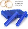 15PCS Blue Carving Wax Blocks Ring Mold Kit and 2pcs Wax Tubes for Lost Wax Casting Jewelry Making DIY Tools