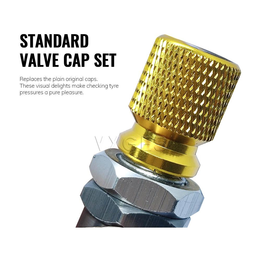 For BMW R1250R R1200R R1150R R1100R R850R F900R F800R S1000R M1000R Motorcycle Standard Valve Cap Set Tire Caps Set