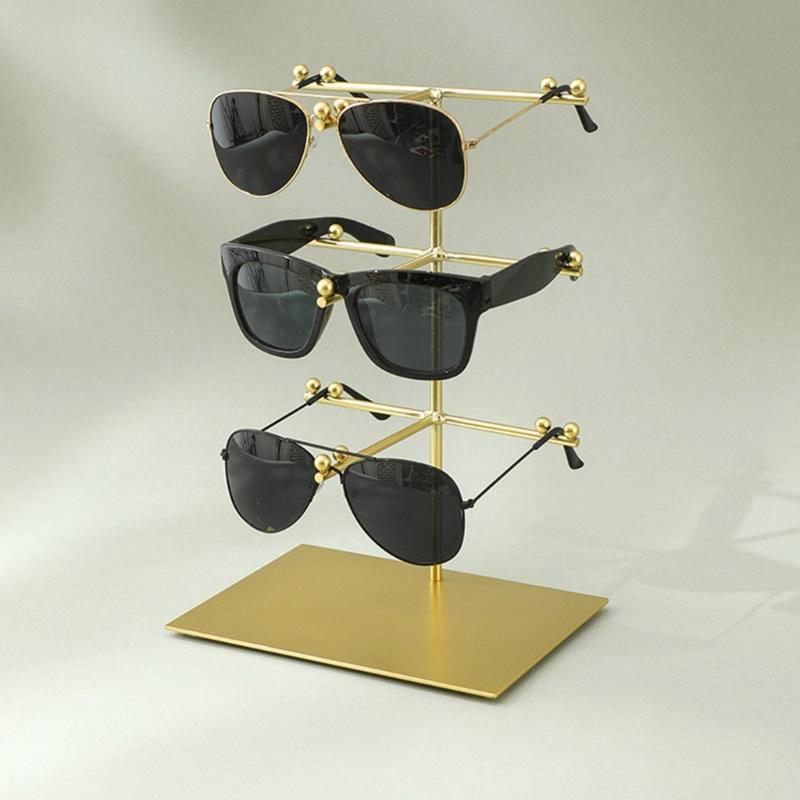 Arbeitsplatten-Sonnenbrillen-Organizer-Ständer Platzsparende Brillenhalterung Brillen-Präsentationsständer für Tisch oder Kommode