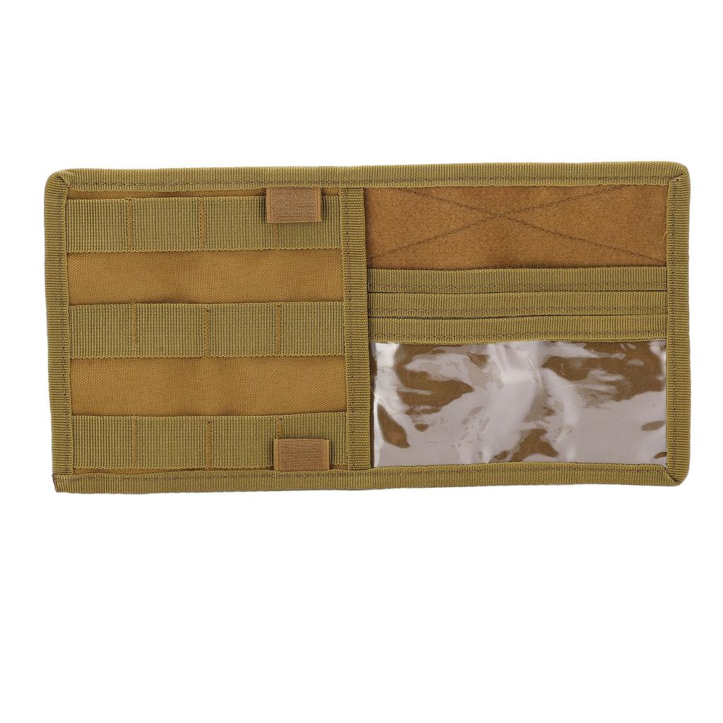 Vehicle Sun Visor Storage Bag Multifunctional Car Sun Visor Organizer for Most VehicleTan