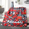 Custom Name fire truck Theme Printed Blanket - Perfect for Couch, Bed, Travel & Outdoor Use | Machine Washable, Cozy & Durable.