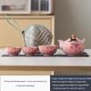 Cha Xun Pink Ruyao Portable Ceramic Tea Set