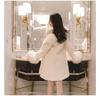 New Mink Velvet Coat for Women Loose Student Winter Mid-length Furry Fur Coat Furry Woolen Fabric