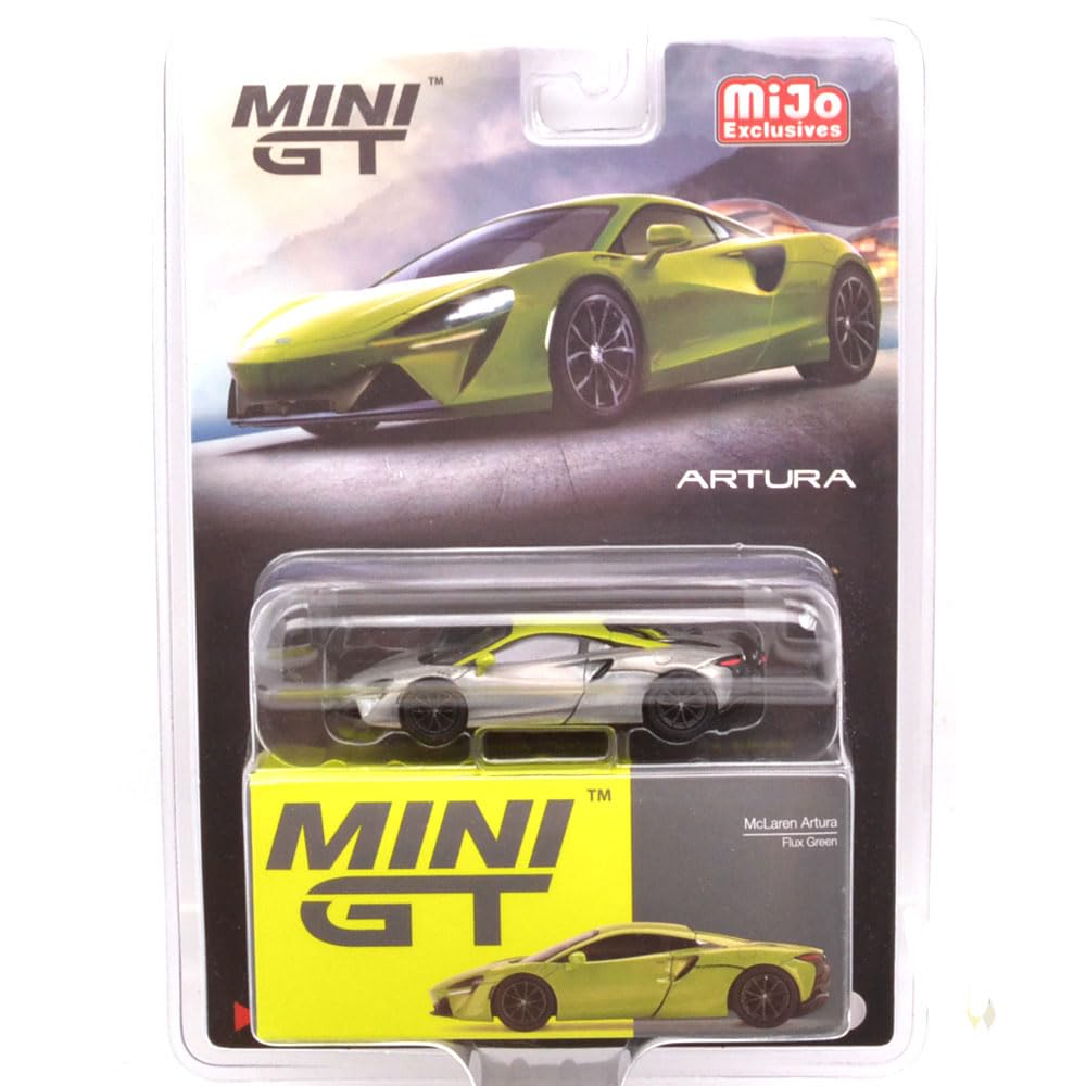 MINI GT 164 Scale MiJo Limited Edition - McLaren Artura (Flax Green) Chase Car