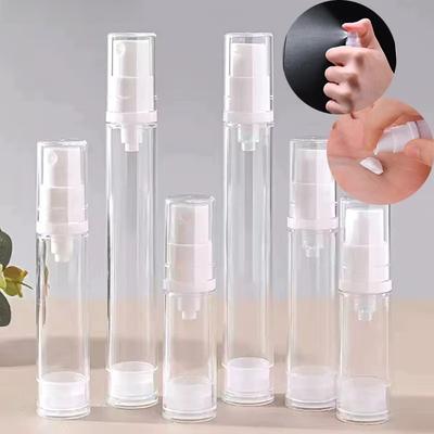 5-15ml Press Pump Bottle Refillable Vacuum Bottles Portable Lotion and Spray Dispenser Cosmetic Containers Travel Essentials