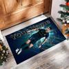 Cristiano Ronaldo Printed Crystal Velvet Rug Non‑Slip Crystal Velvet Carpet For Sofa Bedroom Indoor Home Decoration