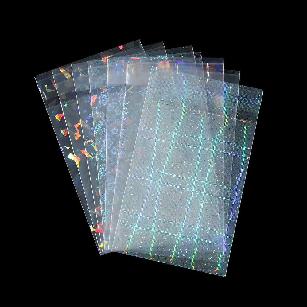 50 Stück Transparente Holografische Kartenhüllen Wasserdichter Sammelkarten-Schutz Sammler