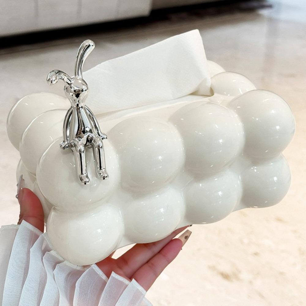 Cream Style Tissue Box Living Room Coffee Table High Sense Smoking Paper Box Light Luxury High-end Decoration Napkin Paper Box