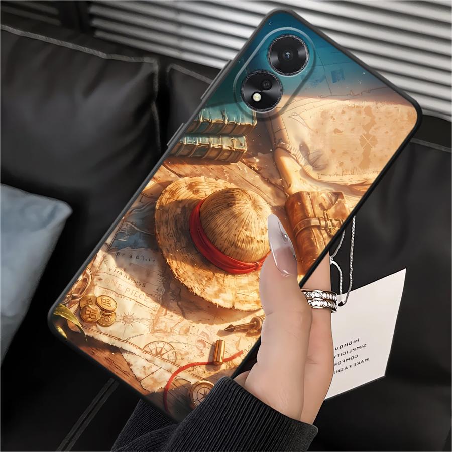 Phone Cover Case for Oppo A18 A31 A72 A9 A38 A17 A32 A73 A54 A15 A32 A11 A37 A12 A36 A16 A33 A71 A52 A53 Luffy Zoro Cartoon