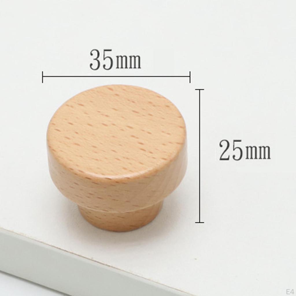 Drawer Handles, Dresser Kitchen Wooden Knobs, Cabinet Decorative Handles for