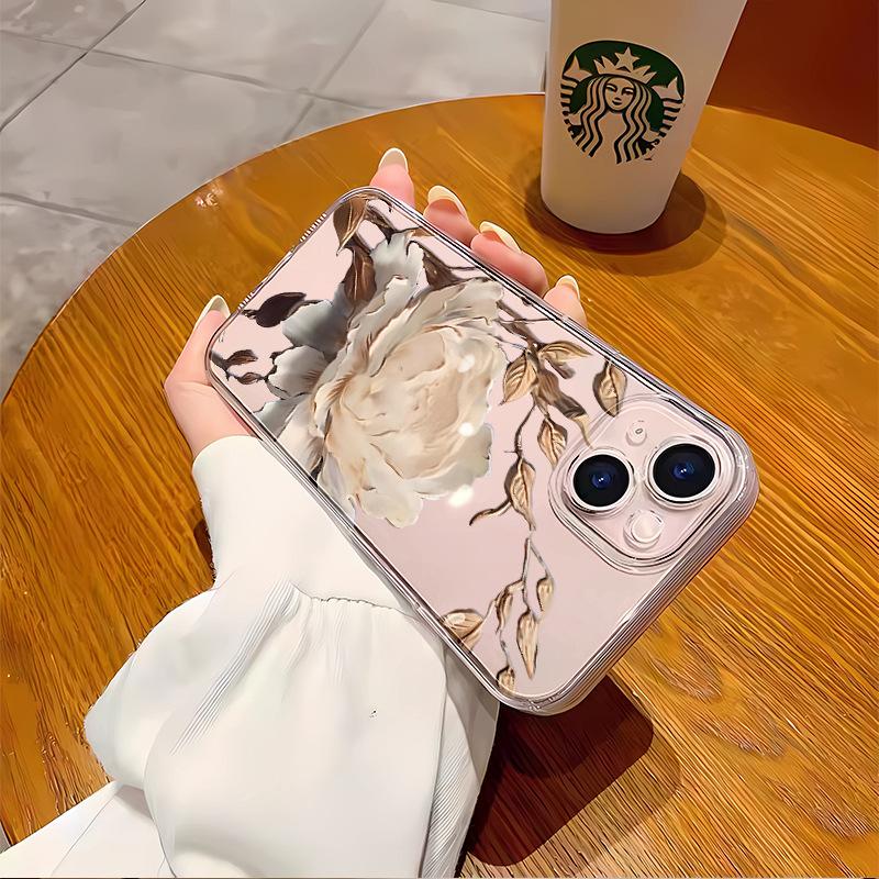 Retro Wangshu Jinlian is suitable for Apple 16 mobile phone case iphone15pro all-inclusive light and thin 17pro women's soft case.