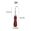 1Pc Rust Proof DIY Leather Edge Shaver Professional Edge Trimmer Wood Handle Stainless Steel Blade Leather Chamfer Tool