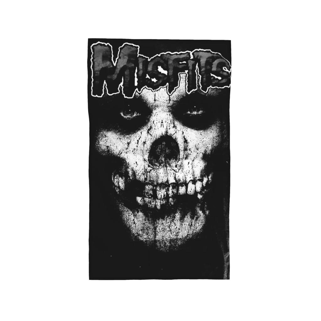 Misfits Skull Soft Face Towel Quick Dry Pool Bath Cotton Towels Absorbent